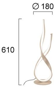 LED stolná lampa RIBBON LED/21W/230V béžová