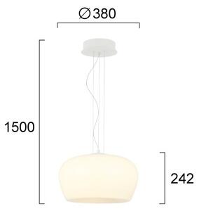 Závesný LED luster na lanku NADIA LED/20W/230V biela