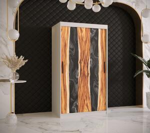 Šatníková skriňa s posuvnými dverami STACY 2 - šírka 100 cm, biela