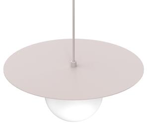 Závesný luster FLAT na lanku 1xE27/15W/230V krémový