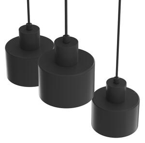 Luster na lanku PARKLA 3xE27/15W/230V čierny