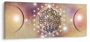 Obraz - Mandala s elementmi (120x50 cm)