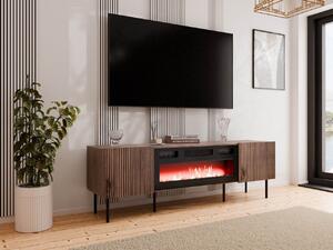 Mirjan24 TV skrinka s krbom Ostani 180, Farby: Orech warmia 5903211350559