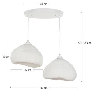 Brilagi - Luster na lanku WABI SABI 2xE27/40W/230V pr. 45 cm biela