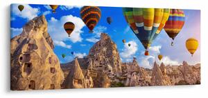 Obraz - Teplovzdušné balóny, Cappadocia, Turkey. (120x50 cm)