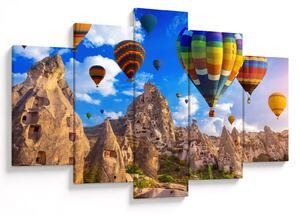 Obraz - Teplovzdušné balóny, Cappadocia, Turkey. (150x105 cm)