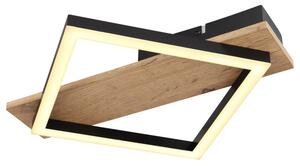Stropné LED svietidlo BEATRIX 1 čierna/svetlé drevo
