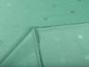 Biante Dekoračný záves PM-023 Štvorčeky na svetlo zelenom 140x170 cm