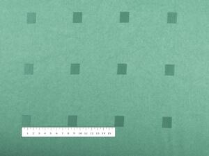 Biante Dekoračný záves PM-023 Štvorčeky na svetlo zelenom 140x140 cm