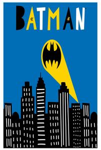 DETSKÝ FROTÉ UTERÁK BATMAN 30X50 CM VZOROVANÝ