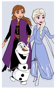 DETSKÝ FROTÉ UTERÁK FROZEN 30X50 CM VZOROVANÝ