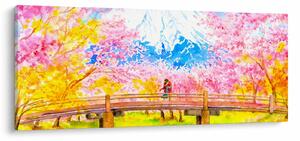 Obraz - Maľovaný pár, aquarel (120x50 cm)