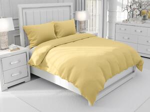 Biante Bavlnené jednofarebné posteľné obliečky Moni MO-023 Pastelovo žlté Jednolôžko 140x200 a 70x90 cm