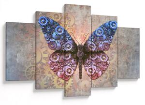 Obraz - Steampunk motýľ (150x105 cm)