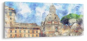Obraz - Kostol Santa Maria di Loreto, Rím, Taliansko (120x50 cm)