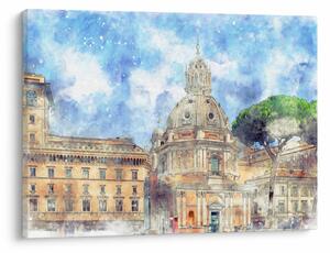 Obraz - Kostol Santa Maria di Loreto, Rím, Taliansko (70x50 cm)