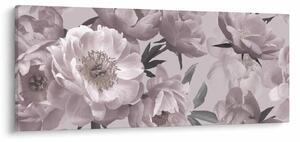 Obraz - Vintage kvety pivoniek (120x50 cm)