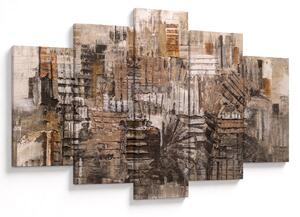 Obraz - Abstrakcia v hnedých tónoch (150x105 cm)