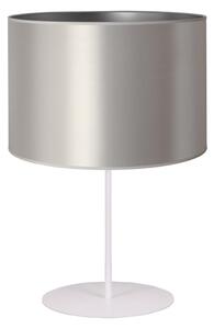Duolla Duolla - Stolná lampa CANNES 1xE14/15W/230V 20 cm strieborná/biela DU603027 + záruka 3 roky zadarmo