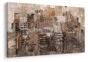 Obraz - Abstrakcia v hnedých tónoch (90x60 cm)