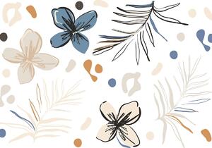 Samolepiaca dekoracia Vector Graphics Florals, 42,5 x 65 cm
