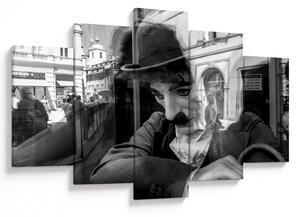 Obraz - Charles Chaplin v Prahe (150x105 cm)