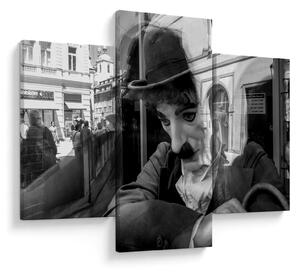 Obraz - Charles Chaplin v Prahe (90x60 cm)