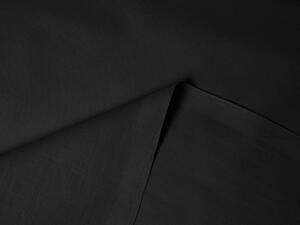 Biante Bavlnené jednofarebné posteľné obliečky Moni MOD-506 Čierne Predĺžené 140x220 a 70x90 cm