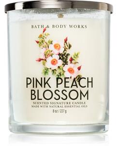 Bath & Body Works Pink Peach Blossom vonná sviečka 227 g