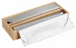 Kesper 58044 Kuchynský zásobník na fólie bambus, 35 x 13 x 5,5 cm