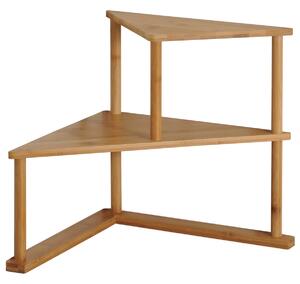 Kesper 58802 Kuchynská rohová polica bambus, 52 x 39 x 29,5 cm