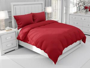 Biante Bavlnené jednofarebné posteľné obliečky Moni MO-024 Tmavo červené Jednolôžko 140x200 a 70x90 cm