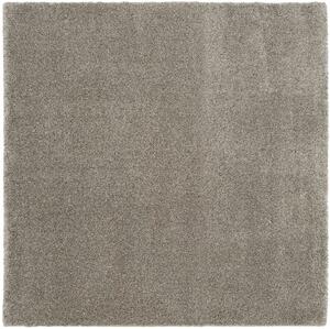 Svetlo hnedý štvorcový koberec New - Tkaný, interiérový, bytový, kusový, štvorcový koberec, z polypropylénu, s vysokým vlasom, jednofarebný, minimalistický štýl –200 x 200 cm