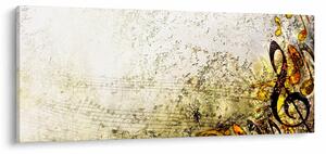 Obraz - Sila hudby (120x50 cm)