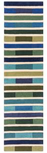 Flair Rugs koberce Ručne všívaný kusový koberec Illusion Piano Green/Multi - 60x230 cm