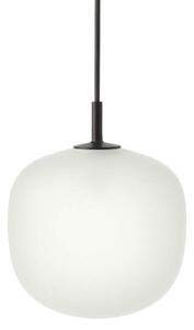 Muuto Závesné svietidlo Rime Ø18, opal/black RIMPEN1801