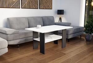 Vysoký konferenčný stôl Espina, biely/čierny, 100x60cm