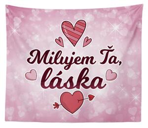 Sablio Deka Milujem ťa, láska: 150x120 cm