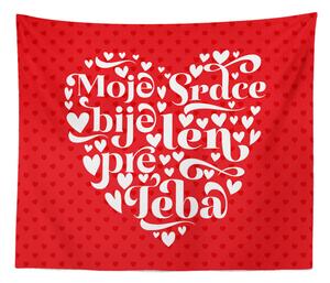 Sablio Deka Moje srdce bije iba pre Teba: 150x120 cm