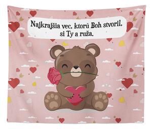 Sablio Deka Najkrajšia vec, ktorú Boh stvoril, si Ty a ruže: 150x120 cm