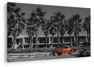 Obraz - Retro červené auto (90x60 cm)