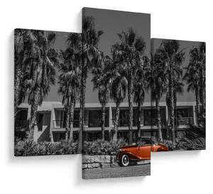 Obraz - Retro červené auto (90x60 cm)