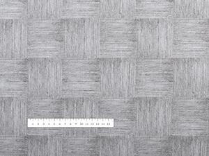 PVC obrus Povrázkový patchwork sivý PV-007 - metráž š. 140 cm