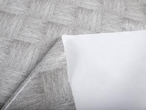 PVC obrus Povrázkový patchwork sivý PV-007 - metráž š. 140 cm