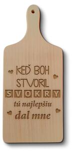 Sablio Doštička na krájanie Keď Boh stvoril svokry, tú najlepšiu dal mne