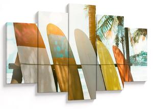 Obraz - Surfovacie dosky (150x105 cm)