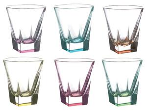 RCR FUSION COLOR POHÁR NA WHISKY 270ML SADA 6 KS