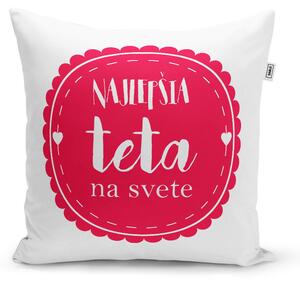 Sablio Vankúš Najlepšia teta na svete: 40x40 cm