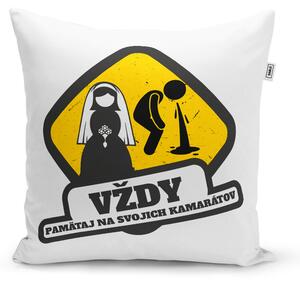 Sablio Vankúš Vždy pamätaj na svojich kamarátov: 40x40 cm