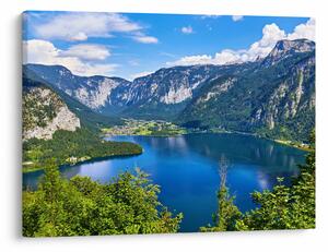 Obraz - Halštatské jazero, Hallstatt, Rakúsko (70x50 cm)